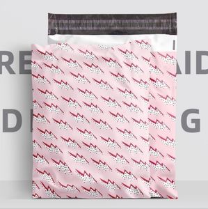 20 Lightning Print Design Poly Mailers